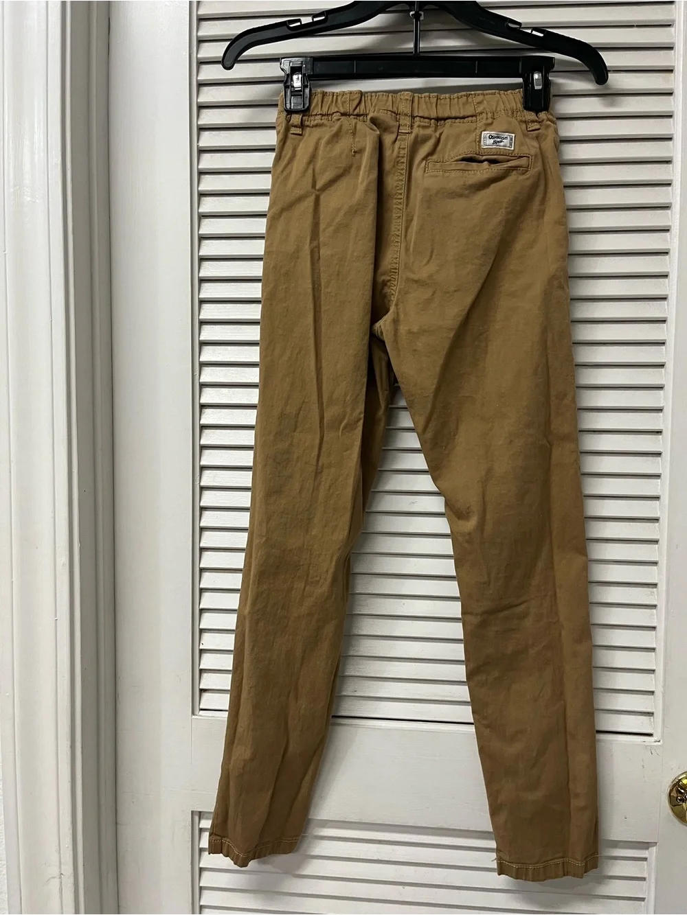 OshKosh B'gosh Tan Boys' Stretch Waist Pants with Blue Inner Waistband